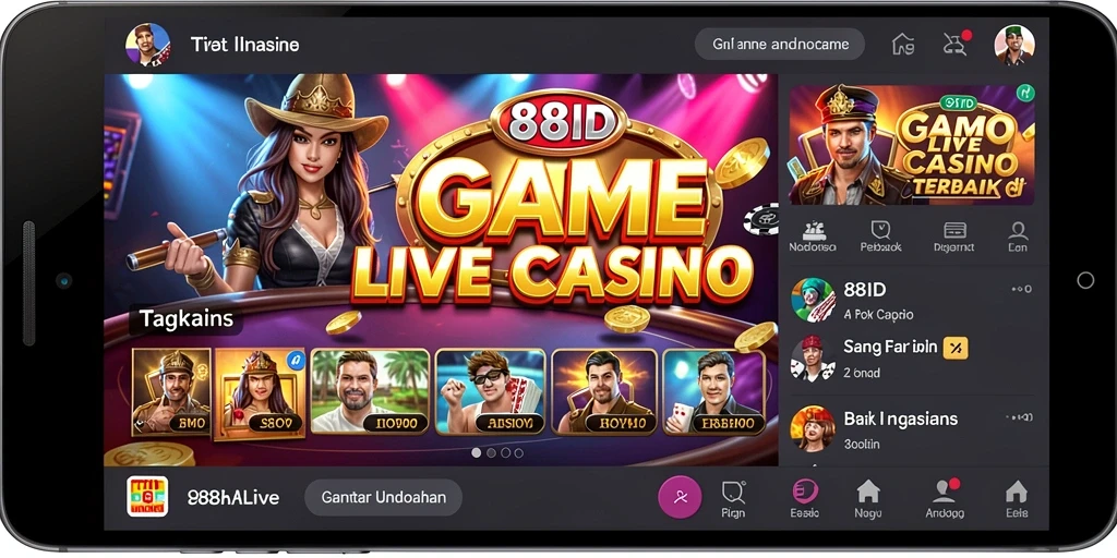 Tampilan gameplay Live Casino yang menarik dan interaktif.