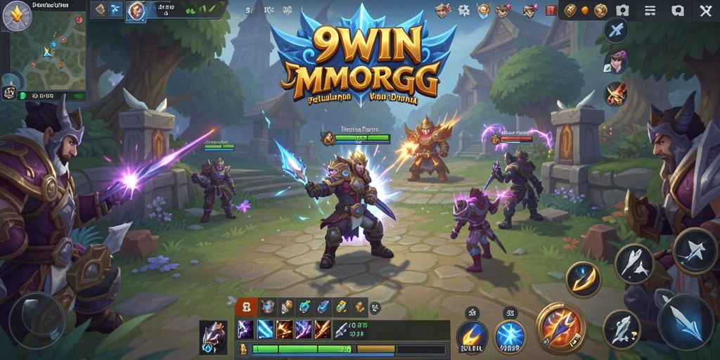 Tampilan gameplay seru di dunia MMORPG 9WIN.