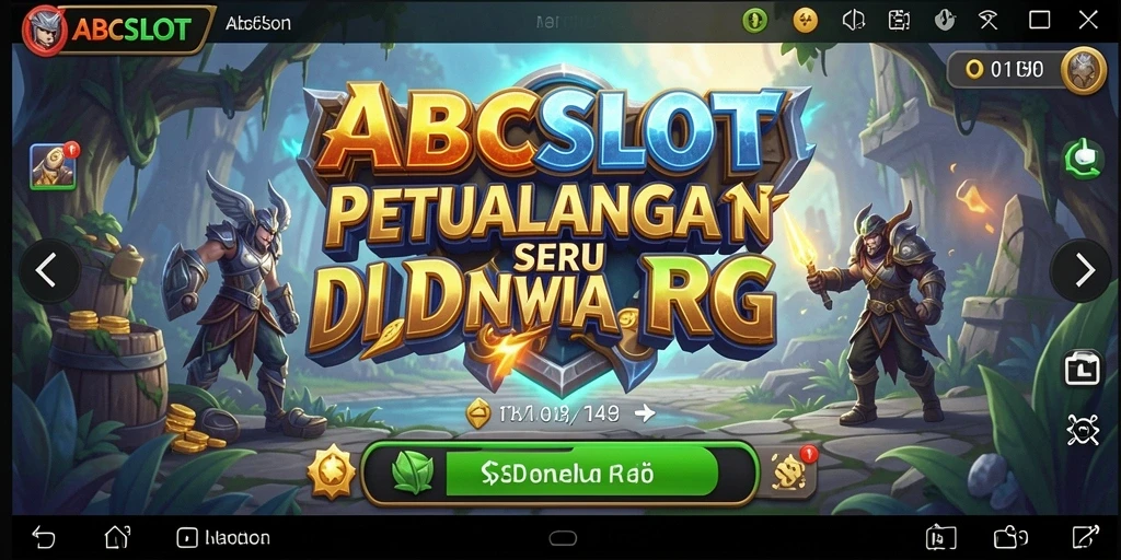 Tampilan gameplay seru ABCSLOT dengan aksi RPG yang mendebarkan.