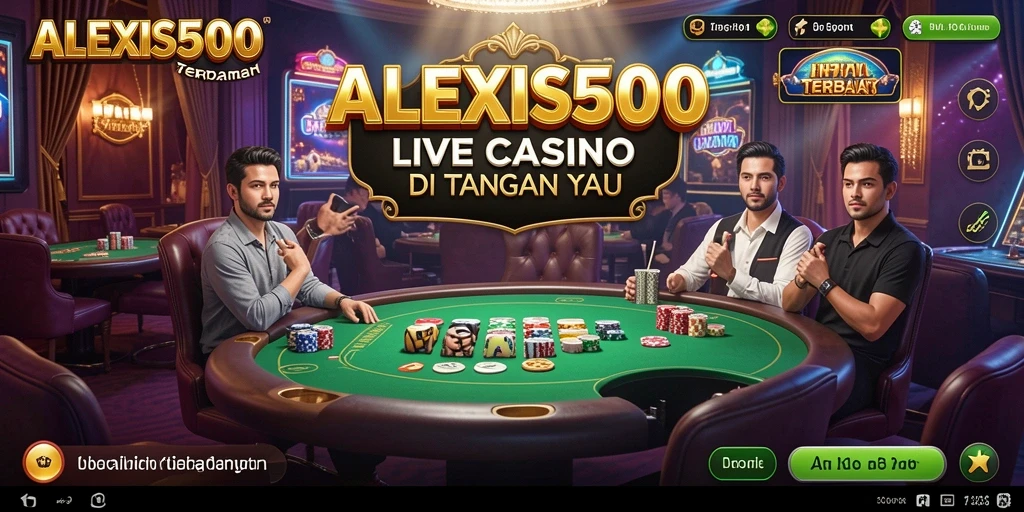 Gameplay ALEXIS500 memberikan pengalaman kasino langsung yang nyata dan menarik.