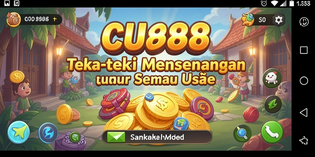 Tampilan gameplay CU888 dengan berbagai teka-teki menarik.