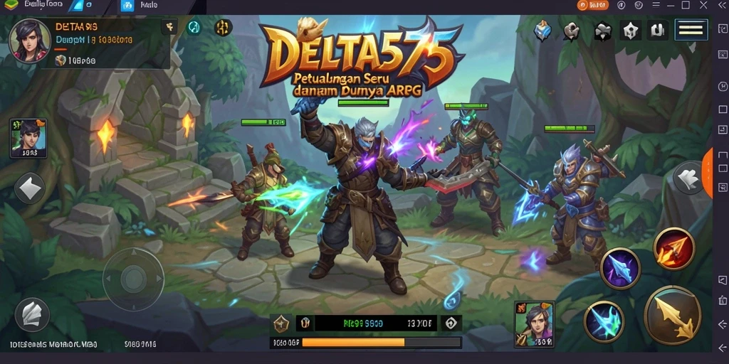 Gameplay DELTA575 yang mendebarkan di dunia fantasi.