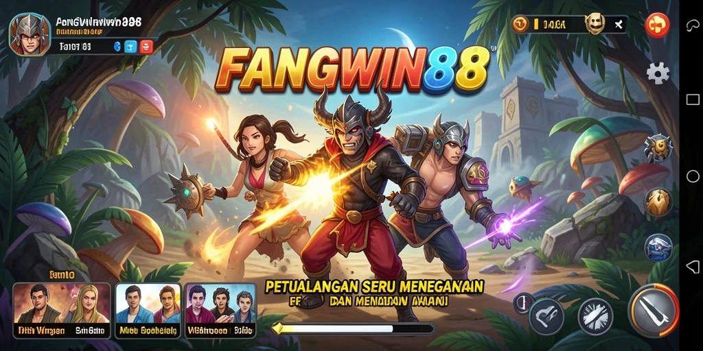 Tampilan gameplay seru dan menantang di FANGWIN88.