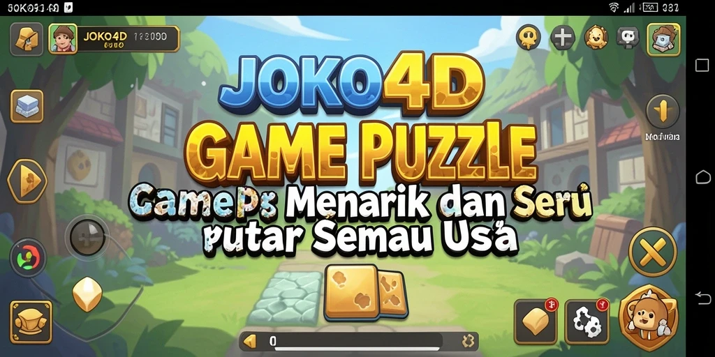 Screenshot utama JOKO4D menampilkan gameplay Puzzle yang seru.