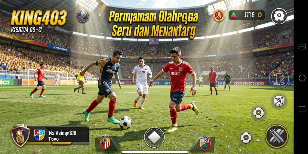 Tampilan gameplay <strong>KING403</strong> yang mendebarkan dalam aksi olahraga.