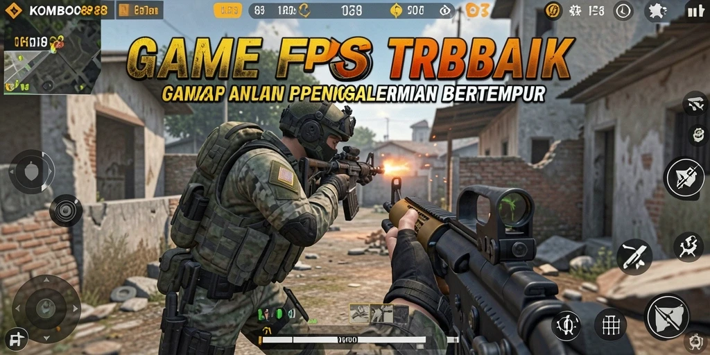 Tampilan gameplay menegangkan dari KOMBO88 saat pertempuran sengit.