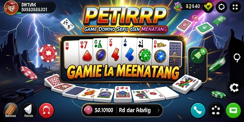 Tampilan gameplay seru dari PETIRRP menunjukkan duel kartu yang menegangkan.