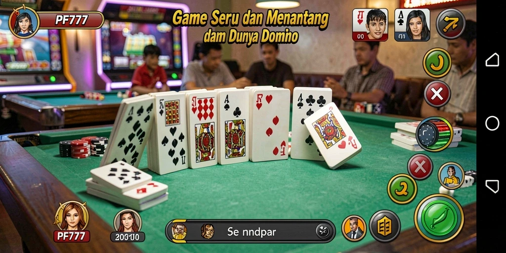 Tampilan gameplay seru di PF777 saat pemain berkompetisi.