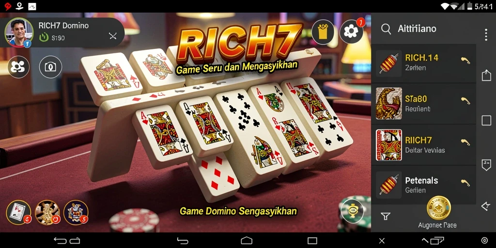 Tampilan gameplay RICH7 yang penuh aksi dan strategi.