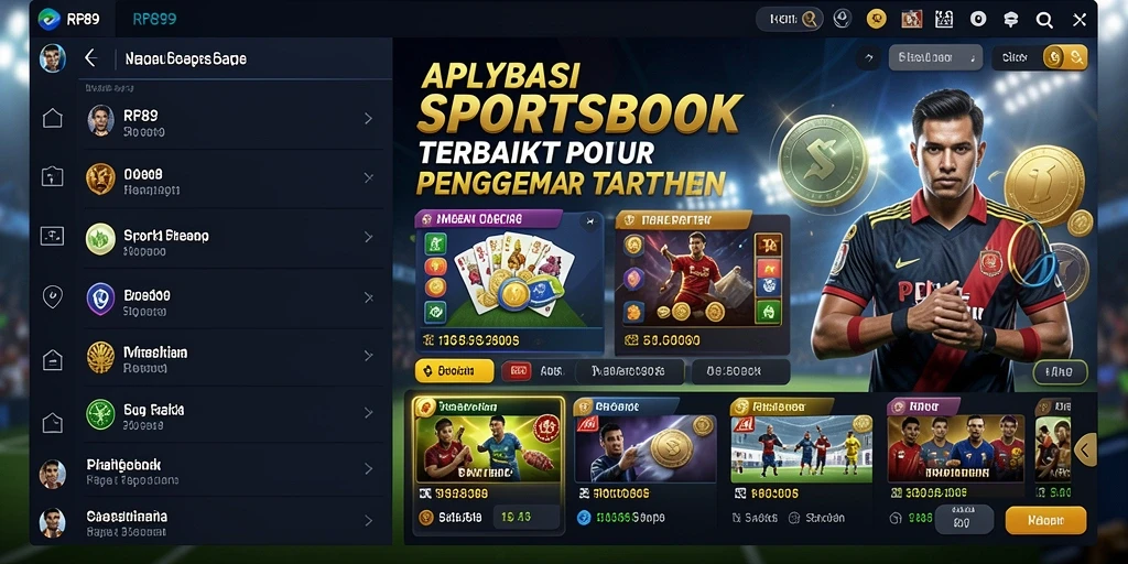 Tampilan screenshot utama RR89 dengan tampilan taruhan olahraga yang menarik.