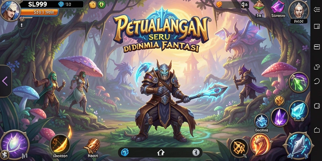Tangkapan layar SL999 menunjukkan berbagai aksi menarik dalam petualangan.