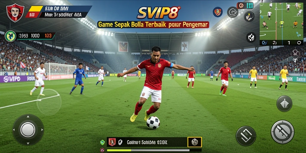 Screenshot gameplay SVIP8 yang menampilkan aksi seru di lapangan.