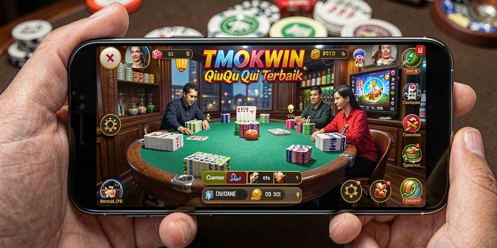 Screenshot gameplay QiuQiu TMOKWIN yang menarik dan interaktif.
