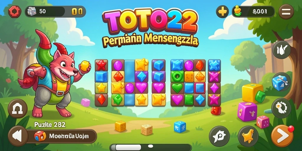 Tampilan permainan Puzzle seru di TOTO22 dengan berbagai level menarik.