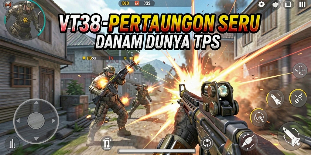 Gameplay seru di battlefield VT38 dengan aksi menembak yang intens.