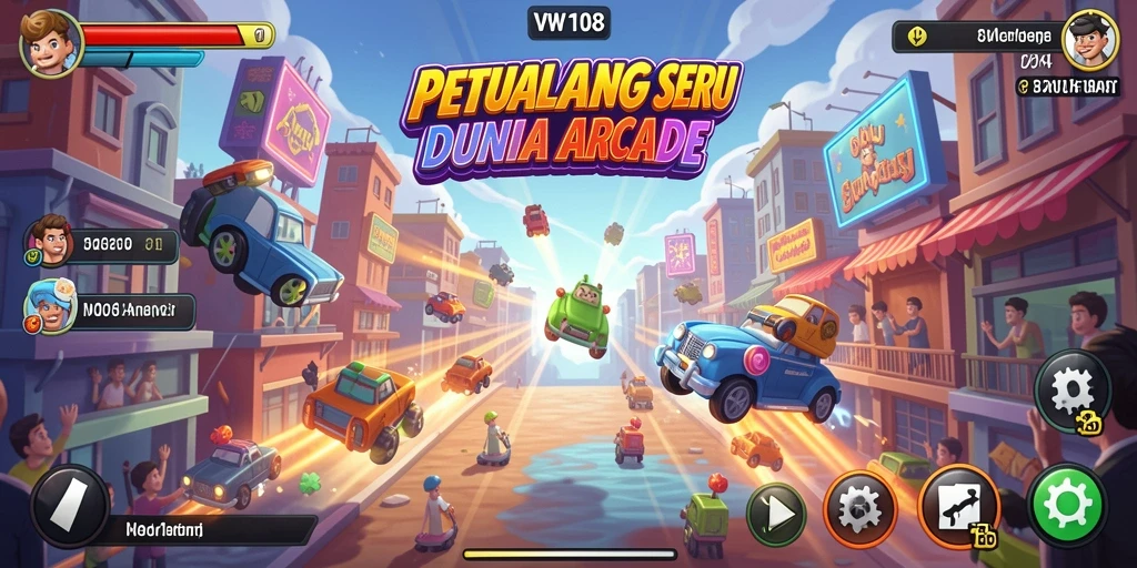 Tampilan gameplay seru dengan tantangan menarik di VW108.
