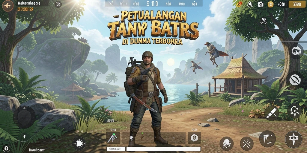 Gameplay X88 yang menampilkan eksplorasi dunia terbuka yang fantastis.