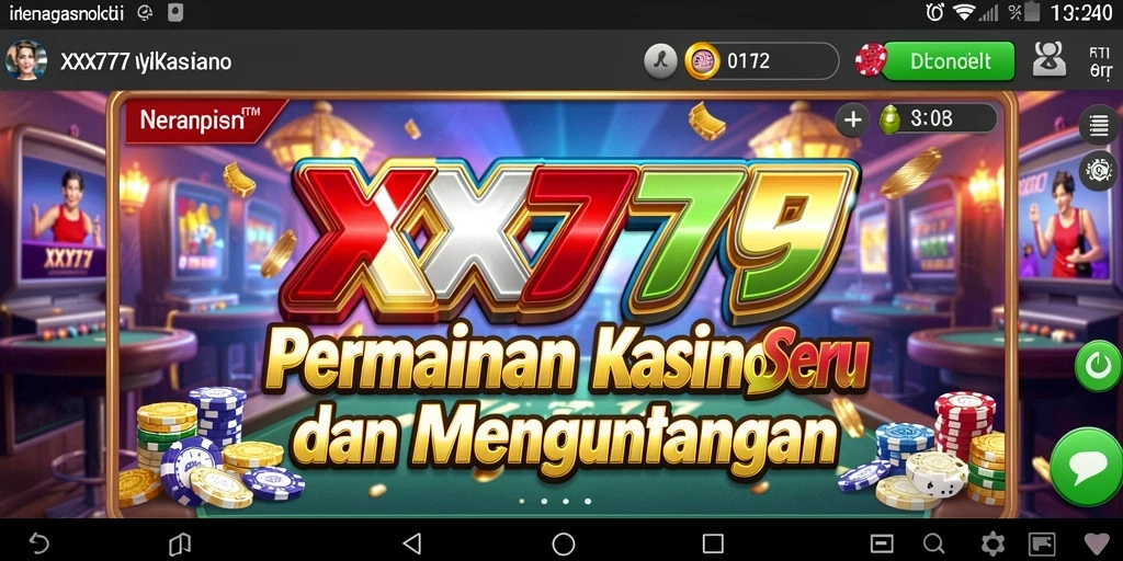 Tangkapan layar menunjukkan gameplay seru dan interaktif di game Kasino.