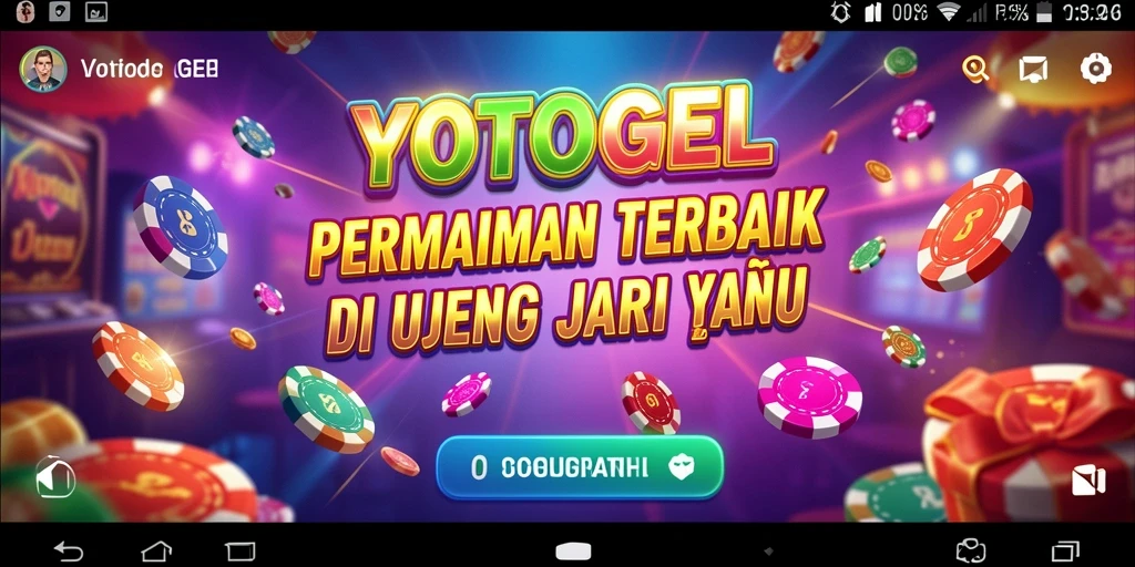 Tampilan gameplay YOTOGEL yang menarik dan mendebarkan di layar smartphone.